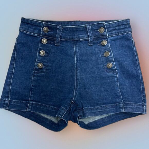 AMERICAN EAGLE Women’s 4 Blue Jean Shorts - Picture 1 of 3